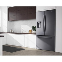 Samsung French Style Fridge Freezer With Twin Cooling Plus 539L With Water And Ice Dispenser-Silver, RF23R62E3SR