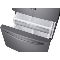Samsung French Style Fridge Freezer With Twin Cooling Plus 539L With Water And Ice Dispenser-Silver, RF23R62E3SR