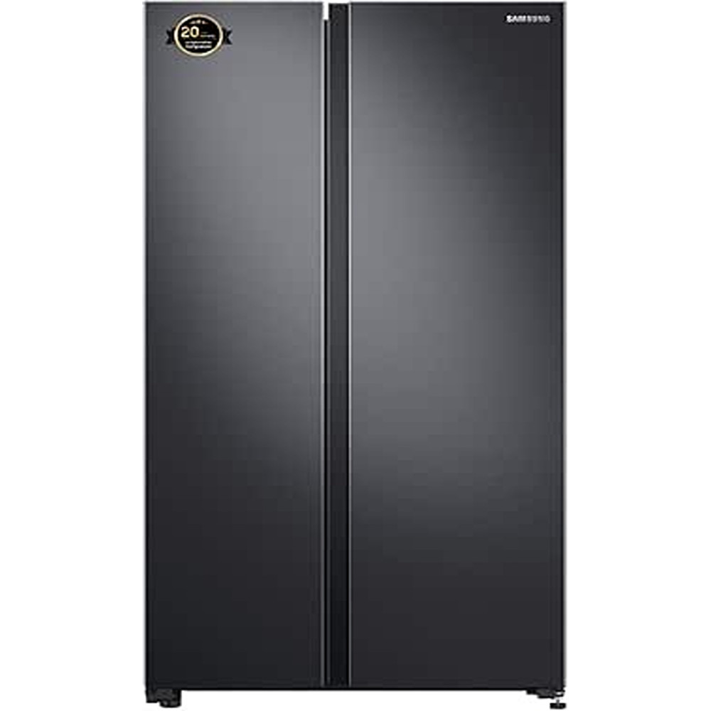 Samsung 680 Liters, Side By Side Refrigerator, Gentle Black Matt, Space Max Technology, RS62R5001B4/AE
