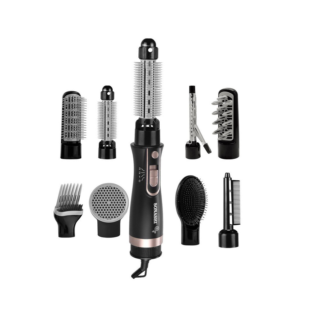Sonashi 9 In 1 Hair Styler, Black