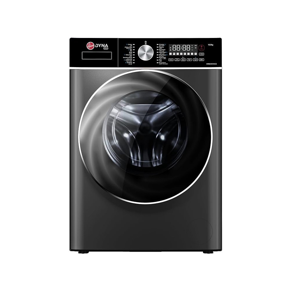 Hoover 10Kg Washer-Dryer Combo, 6Kg Dry Capacity, 1400 Rpm Spin Speed, 17 Programs, Knob And Touch Control Panel, Lava Grey, HWD-M10614-G