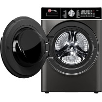 Hoover 10Kg Washer-Dryer Combo, 6Kg Dry Capacity, 1400 Rpm Spin Speed, 17 Programs, Knob And Touch Control Panel, Lava Grey, HWD-M10614-G
