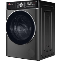 Hoover 10Kg Washer-Dryer Combo, 6Kg Dry Capacity, 1400 Rpm Spin Speed, 17 Programs, Knob And Touch Control Panel, Lava Grey, HWD-M10614-G