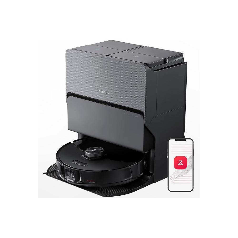 Roborock S8 MaxV Ultra Robot Vacuum And Sonic Mop, 10000 Pa Suction, Deep Cleaning, Hot Air Self-Drying, Auto Empty And Refill, Obstacle Avoidance