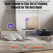 Roborock S8 MaxV Ultra Robot Vacuum And Sonic Mop, 10000 Pa Suction, Deep Cleaning, Hot Air Self-Drying, Auto Empty And Refill, Obstacle Avoidance