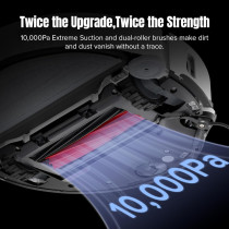 Roborock S8 MaxV Ultra Robot Vacuum And Sonic Mop, 10000 Pa Suction, Corner To Edge Deep Cleaning, Hot Air Self-Drying, Auto Empty And Refill, Detergent Dispenser, Obstacle Avoidance, White