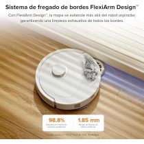 Roborock Qrevo Pro Robot Vacuum Cleaner With Flexiarm Side Brushes, Robot Vacuum Cleaner With Automatic Station Support Washing Mops With Hot Water And Intelligent Rework 7000 Pa