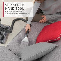 Hoover Platinum Power Max Carpet Washer And Hard Floor Cleaner, 360 Degree Counter-Rotating Xl Aqua Spin Brush And Spins Scub Technology, For Home, Office, Majlis And More, Black, CWKTH012