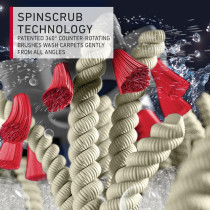 Hoover Platinum Power Max Carpet Washer And Hard Floor Cleaner, 360 Degree Counter-Rotating Xl Aqua Spin Brush And Spins Scub Technology, For Home, Office, Majlis And More, Black, CWKTH012