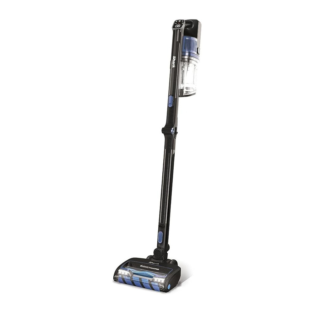 Shark Cordless Stick Vacuum Cleaner, Anti Hair Wrap, 60 Minute Run Time Battery, Flexible Duoclean Vacuum Cleaner With Motorised Pet Tool, Multi-Surface And 20Cm Crevice Tools, Black And Blue, IZ300MET