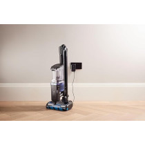 Shark Cordless Stick Vacuum Cleaner, Anti Hair Wrap, 60 Minute Run Time Battery, Flexible Duoclean Vacuum Cleaner With Motorised Pet Tool, Multi-Surface And 20Cm Crevice Tools, Black And Blue, IZ300MET