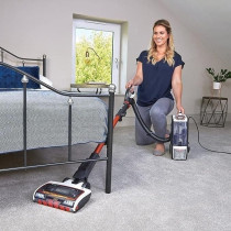 Shark Corded Upright Vacuum Cleaner, 0.83L With Anti Hair Wrap Technology And Duoclean, Pet Model, Powered Lift-Away, Led Headlights, Anti-Allergen, 8M Cord, 750W, 2 Attachments, Navy/Orange, NZ801MET