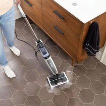 Shark Steampickup 3 In 1 Steam Mop For Hard Floors, Chemical Free, Cleans And Separates Wet And Dry Dirt, 420Ml Content, Extra Brush Roll, Storage Station And Brush Roll Holder, White, SD200ME