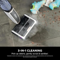 Shark Steampickup 3 In 1 Steam Mop For Hard Floors, Chemical Free, Cleans And Separates Wet And Dry Dirt, 420Ml Content, Extra Brush Roll, Storage Station And Brush Roll Holder, White, SD200ME