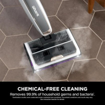 Shark Steampickup 3 In 1 Steam Mop For Hard Floors, Chemical Free, Cleans And Separates Wet And Dry Dirt, 420Ml Content, Extra Brush Roll, Storage Station And Brush Roll Holder, White, SD200ME