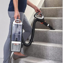 Shark Corded Upright Vacuum Cleaner, 0.83L With Anti Hair Wrap Technology And Duoclean, Pet Model, Powered Lift-Away, Led Headlights, Anti-Allergen, 8M Cord, 750W, 2 Attachments, Navy/Orange, NZ801MET