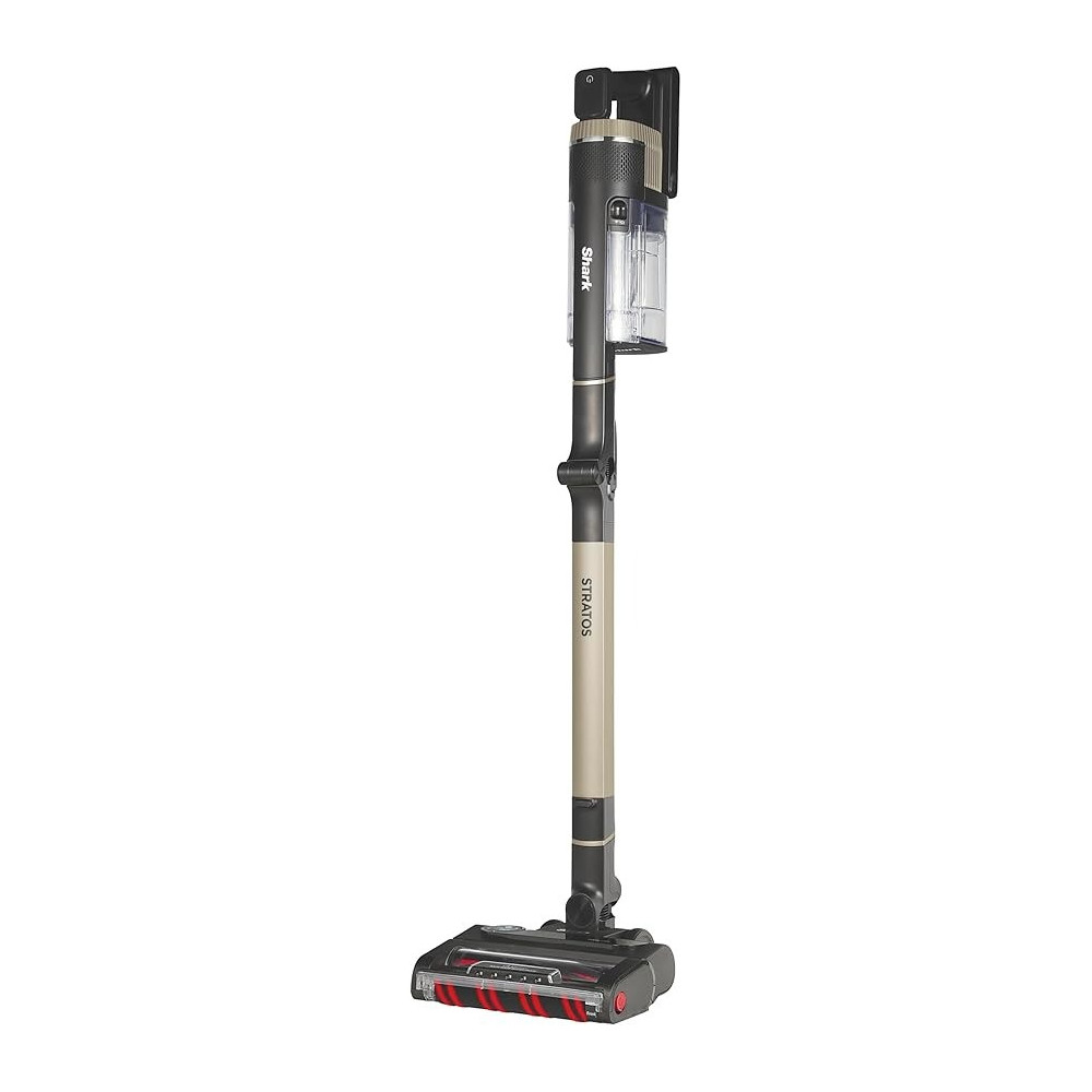 Shark Stratos Cordless Stick Vacuum Cleaner With Anti Hair Wrap Plus And Clean Sense Iq, Single Battery, Charcoal/Rose Gold, IZ400UK