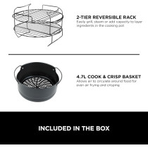 Ninja Op500 Foodi Ultimate Pressure Cooker With Crisping Imax 9 In 1 Multi 1760 Watts, 7.5 Litre Capacity, Black