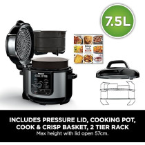 Ninja Op500 Foodi Ultimate Pressure Cooker With Crisping Imax 9 In 1 Multi 1760 Watts, 7.5 Litre Capacity, Black