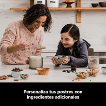 Ninja Creami Ice Cream Maker And Dessert Machine With 3 Containers, 7 Programmes, Making Ice Cream, Gelato, Sorbet, Smoothie Bowls, Milkshakes And More, Black/Silver, 1.4 L Ice Cream Capacity, NC300EU