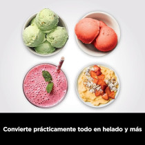 Ninja Creami Ice Cream Maker And Dessert Machine With 3 Containers, 7 Programmes, Making Ice Cream, Gelato, Sorbet, Smoothie Bowls, Milkshakes And More, Black/Silver, 1.4 L Ice Cream Capacity, NC300EU