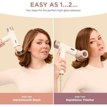 Shark Hd332 Speedstyle Rapidgloss Finisher And High-Velocity Dryer With Iq Speed Styling And Drying Suite, Lightweight, Ionic, No Heat Damage, Best For Curly And Coily Hair, Silk