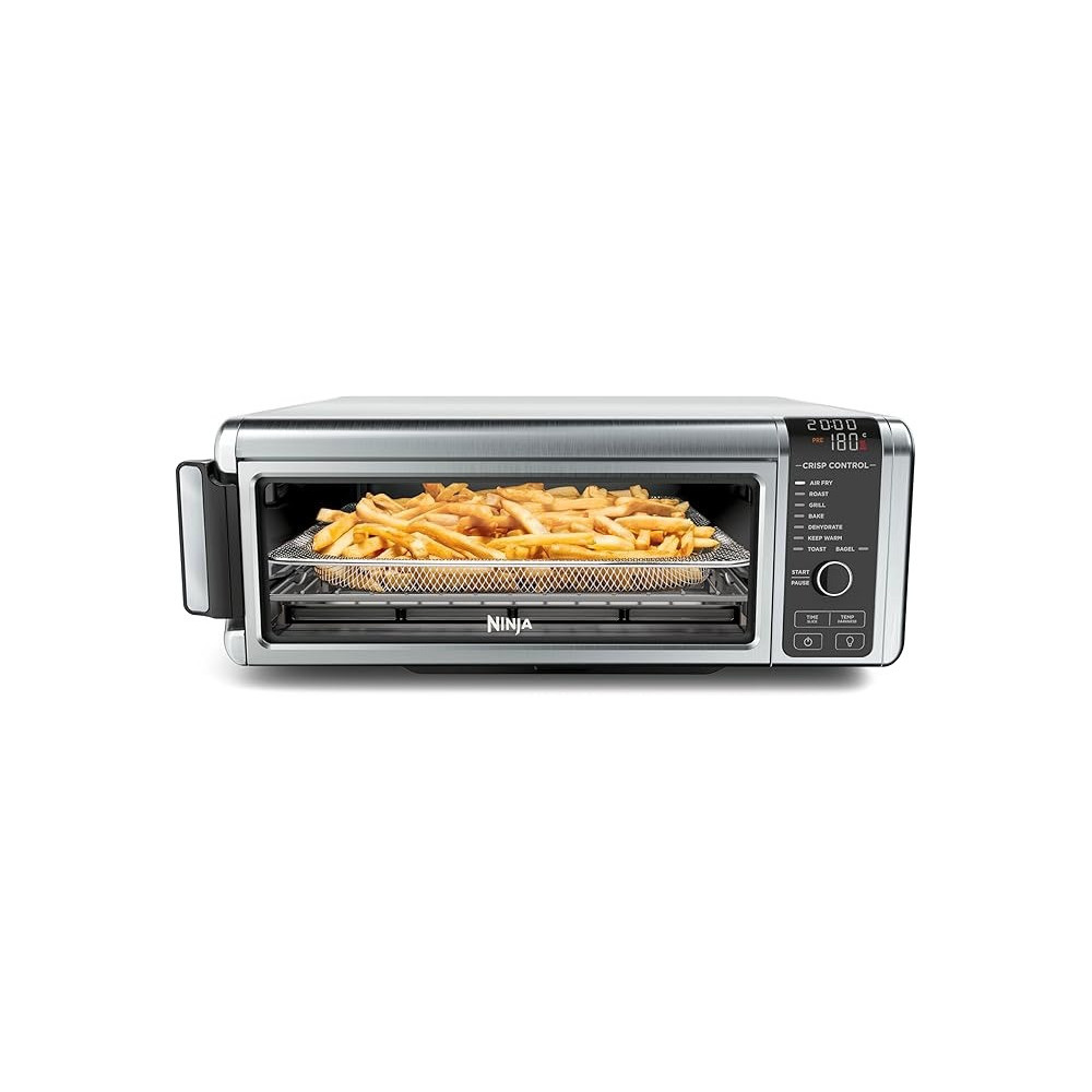 Ninja Foodi 8-In-1 Flip Oven, Portable Mini Oven For Countertop And Work Surfaces, Multifunctional Oven With 8 Cooking Functions; Air Fry, Roast, Grill, Bake And More, Silver/Black, SP101ME