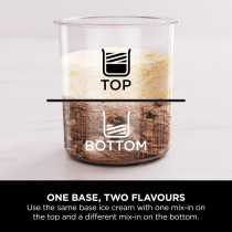 Ninja Creami Deluxe Ice Cream Maker And Frozen Dessert Maker With 3 Tubs, 10 Functions, Makes Ice Cream, Gelato, Sorbet, Frozen Yoghurt, Milkshakes, Slushi And More, 2-In-1 Flavour Option, Silver/Black, NC501ME