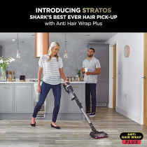 Shark Stratos Cordless Stick Vacuum Cleaner, Anti Hair Wrap Plus, 120 Mins Run Time (2 Batteries), Duoclean And Clean Sense Iq With Pet, Crevice And Multi-Surface Tools, Charcoal/Silver, IZ420UKT