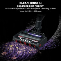 Shark Stratos Cordless Stick Vacuum Cleaner, Anti Hair Wrap Plus, 120 Mins Run Time (2 Batteries), Duoclean And Clean Sense Iq With Pet, Crevice And Multi-Surface Tools, Charcoal/Silver, IZ420UKT