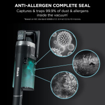 Shark Stratos Cordless Stick Vacuum Cleaner, Anti Hair Wrap Plus, 120 Mins Run Time (2 Batteries), Duoclean And Clean Sense Iq With Pet, Crevice And Multi-Surface Tools, Charcoal/Silver, IZ420UKT