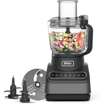 Ninja Food Processor With 4 Automatic Programs; Chop, Puree, Slice, Mix And 3 Manual Speeds, 2.1L Bowl, Blades, 850W, Dishwasher Safe Parts, Silver, BN650ME
