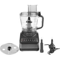 Ninja Food Processor With 4 Automatic Programs; Chop, Puree, Slice, Mix And 3 Manual Speeds, 2.1L Bowl, Blades, 850W, Dishwasher Safe Parts, Silver, BN650ME