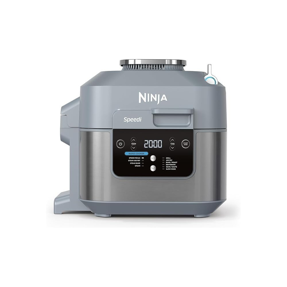 Ninja Speedi Pressure Cooker, Hot Air Fryer And Multicooker, 5.7 L, Airfryer, Steam, Grill, Bake, Roast, Sear, Slow Cook, 10-In-1, Sea Salt Grey, ON400EU
