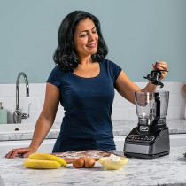 Ninja Food Processor With 4 Automatic Programs; Chop, Puree, Slice, Mix And 3 Manual Speeds, 2.1L Bowl, Blades, 850W, Dishwasher Safe Parts, Silver, BN650ME