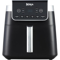 Ninja Air Fryer Max Pro, 6.2L, Uses No Oil, Large Square Single Drawer, Roast, Bake, Air Fry, Family Size, Digital, Cook From Frozen, Non-Stick, Dishwasher Safe Basket And Crisper Plate, Black, AF180ME