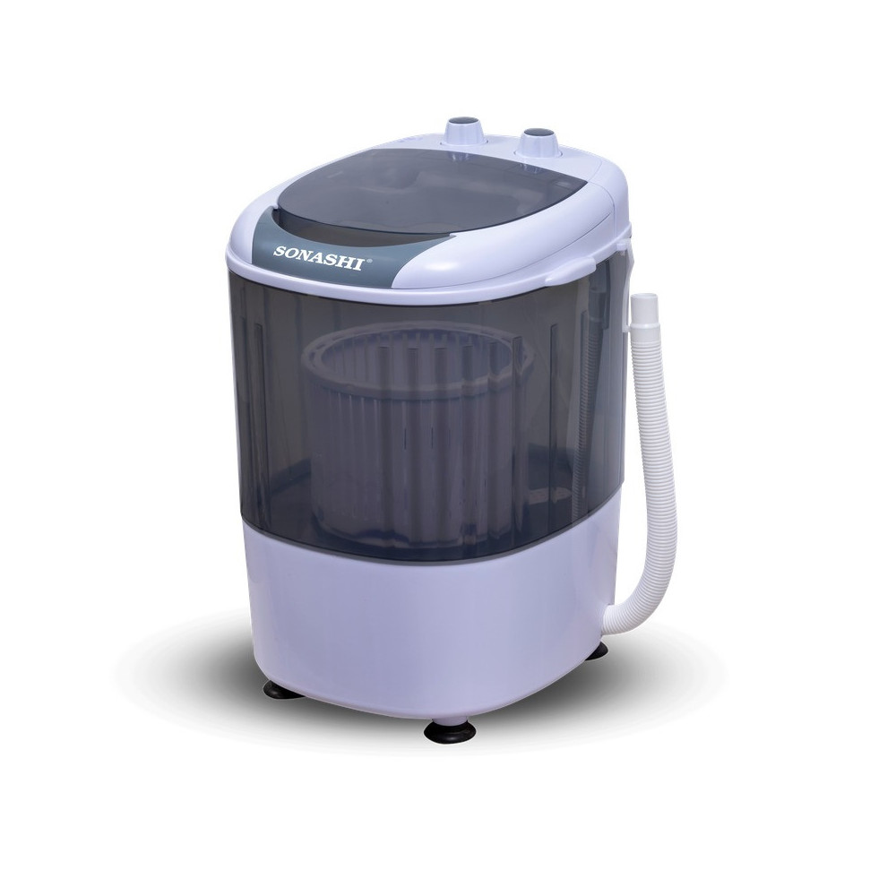 Sonashi 2.5 Kg Baby Washing Machine With Separate Spin Basket, White/Grey