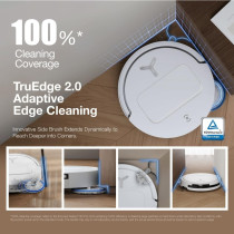 Ecovacs 2025 New Launch Deebot T50 Pro Omni Robot Vacuum And Mop, 8.1Cm Ultra-Thin, 15000Pa Suction, Zerotangle, Truedge, Obstacle Avoidance, Auto Mop Wash/Dry/Refill, Self-Emptying, Pet Hair Friendly