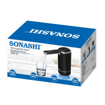 Sonashi Rechargeable Water Dispenser Pump, Black