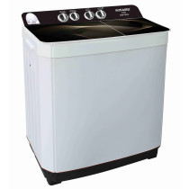 Sonashi 10 Kgs Top Loading Semi Automatic Washing Machine, White/Black