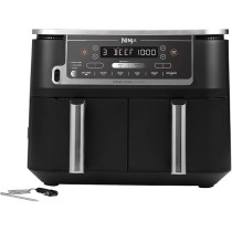 Ninja Foodi Max Dual Zone Air Fryer, Smart Cook System, 9.5L, 2 Drawers, 6 Functions, Grey, AF451UK