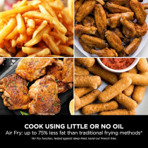 Ninja Double Stack Xl Air Fryer, Vertical Dual Drawer Air Fryer With 4 Cooking Levels, 2 Drawers And 2 Racks, Space Saving Design, 9.5L Capacity, 6 Cooking Functions, 8 Portions, Grey, SL400ME