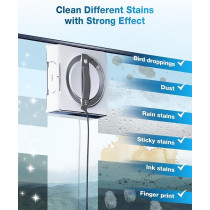 Ecovacs Winbot W2 Omni Portable Window Cleaning Robot, Intelligent Cleaning With Three-Nozzle Wide-Angle Spray Technology, Win Slam 4.0 Path Planning, Deep Edge Cleaning, 5500Pa Suction Power