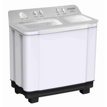 Sonashi 15 Kg Top Loading Semi Automatic Washing Machine, White/Black