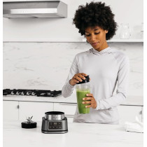 Ninja Foodi Power Nutri Blender 2 In 1, Blend Smoothie Bowls, Thick Spreads And Frozen Drinks, Automatic Programs, 700Ml Cup And 400Ml Bowl With With Power Paddle, 1100W, Silver, CB102ME