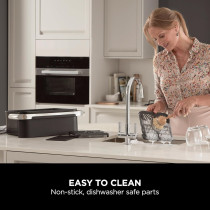 Ninja Foodi Flexdrawer Air Fryer, Dual Zone With Removable Divider, Large 10.4L Drawer, 7-In-1, Air-Fryer Uses No Oil, Air Fry, Roast, Bake, Max Crisp, Non-Stick Dishwasher Safe Parts, Black AF500ME