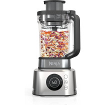 Ninja Foodi Power Nutri Blender 4-In-1, Slice, Grate And Chop, Blend Smoothie Bowls, Spreads And Drinks, Automatic Programs, 2.1L Jug, 700Ml Cup And 530Ml Xl Bowl With Power Paddle, 1200W, Silver, CB400ME