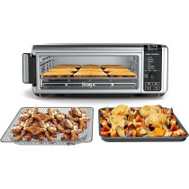 Ninja SP101 Digital Air Fry Countertop Oven With 8-In-1 Functionality, Flip Up And Away Capability For Storage Space, With Air Fry Basket, Wire Rack And Crumb Tray, Silver