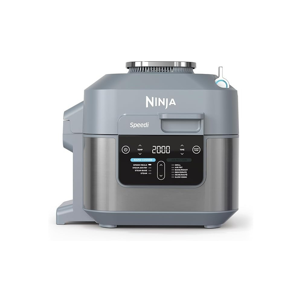 Ninja Speedi 10-In-1 Rapid Cooker, Air Fryer And Multi Cooker, 5.7L, Meals For 4 In 15 Minutes, Air Fry, Steam, Grill, Bake, Roast, Sear, Slow Cook And More, Cooks 4 Portions, Sea Salt Grey, ON400ME