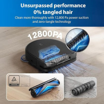 Ecovacs Deebot X5 Pro Omni, Vacuum And Mop Robot, 12800 Pa, Anti-Tangle, Truedge Adaptive Edge Cleaning, Wipe With Warm Water At 70 Degree C, Intelligent Aina 2.0 Navigation